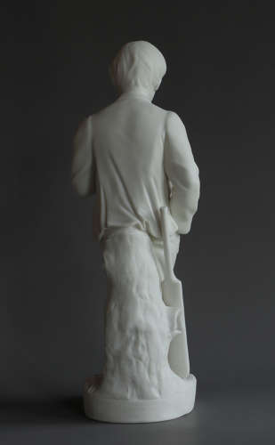A pair of Copeland Parian figures of Young England and his sister