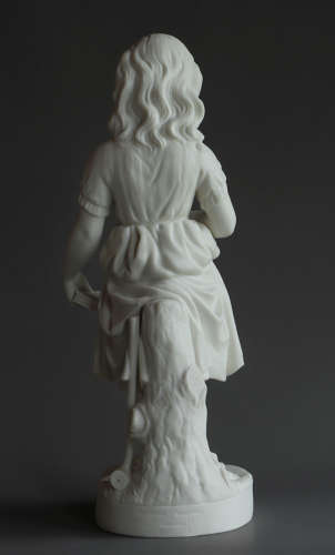 A pair of Copeland Parian figures of Young England and his sister