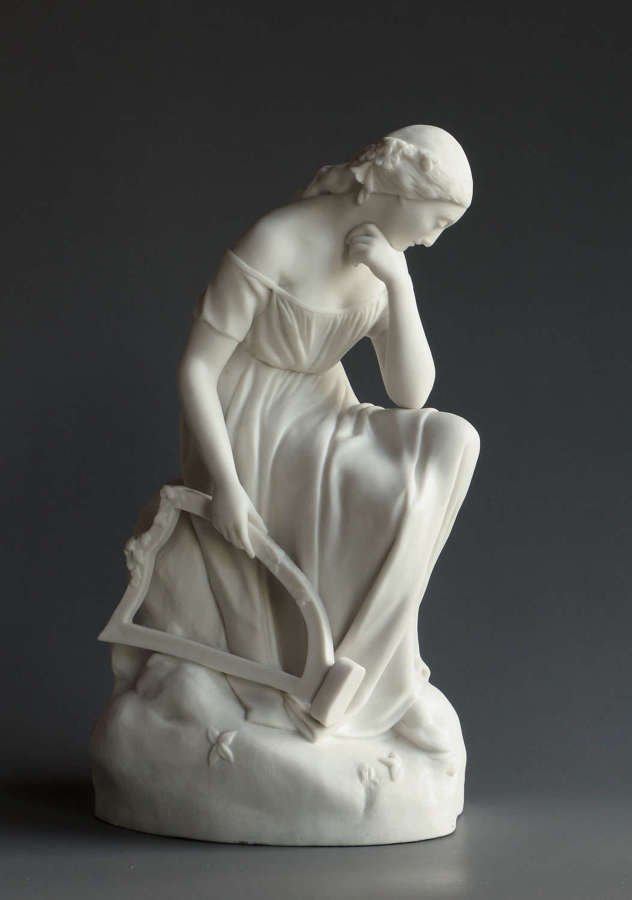 A charming Wedgwood Parian figure of Broken Heart