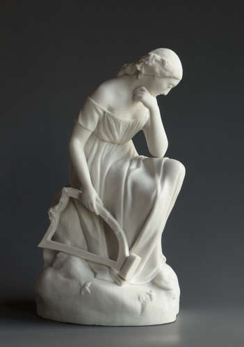 A charming Wedgwood Parian figure of Broken Heart