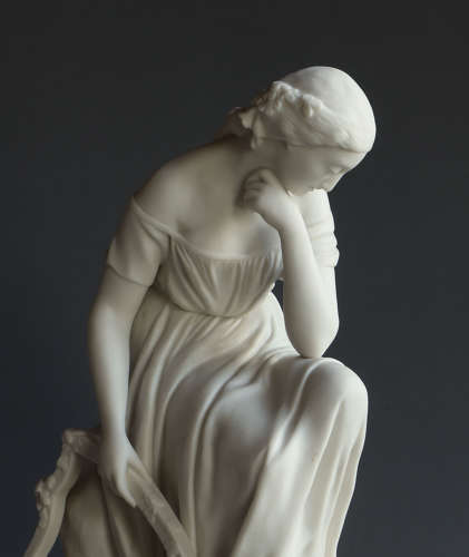 A charming Wedgwood Parian figure of Broken Heart