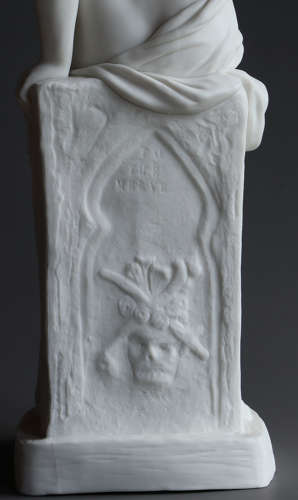 A scarce Parian statue of the water nymph Undine