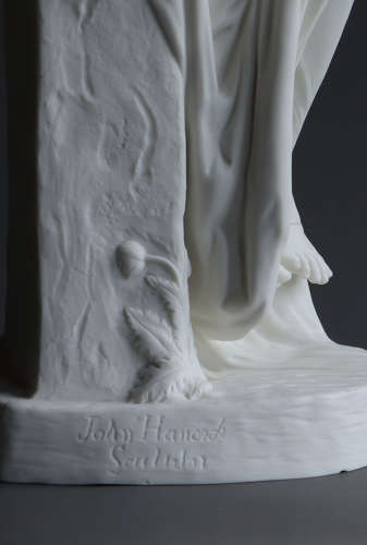 A scarce Parian statue of the water nymph Undine