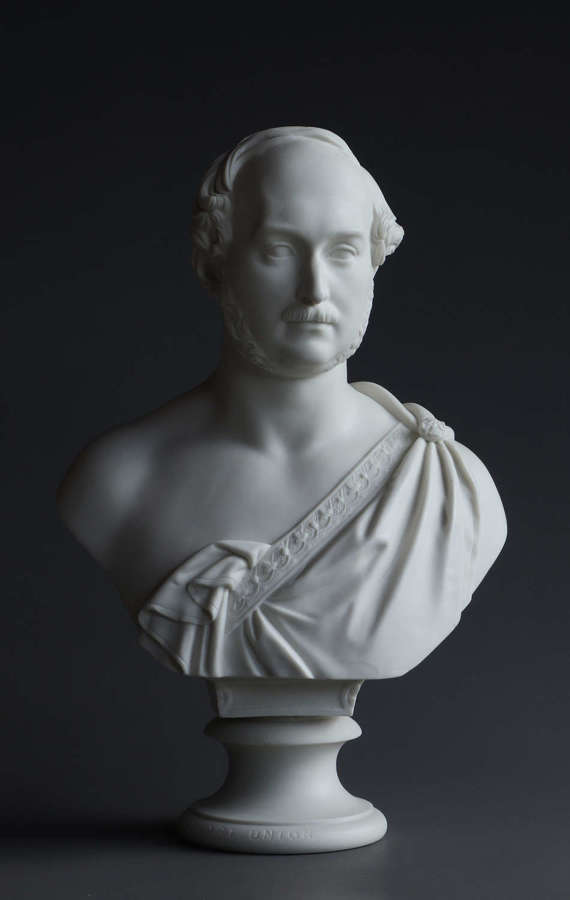 A Copeland Parian bust of Prince Albert