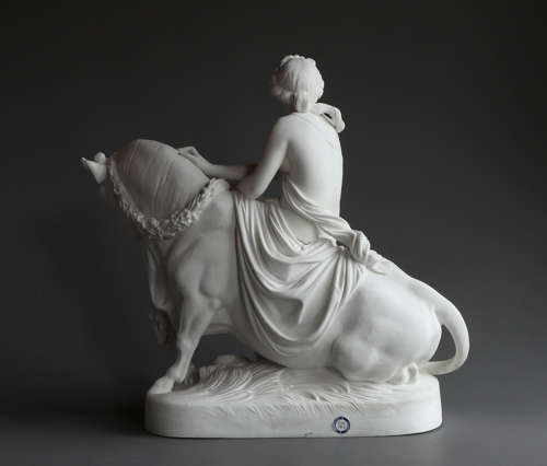 An extremely rare Minton figure of Europa and the Bull