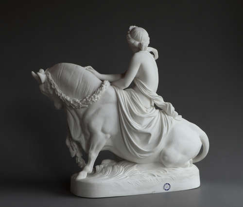 An extremely rare Minton figure of Europa and the Bull
