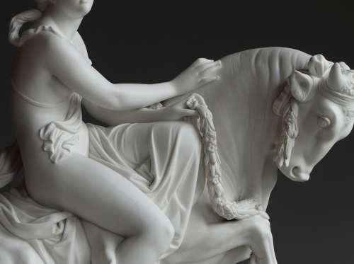 An extremely rare Minton figure of Europa and the Bull