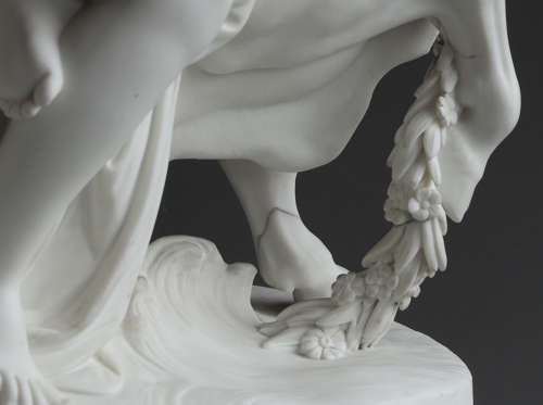 An extremely rare Minton figure of Europa and the Bull