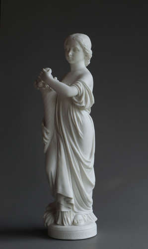 A lovely Minton Parian figure of Princess Louise as Plenty