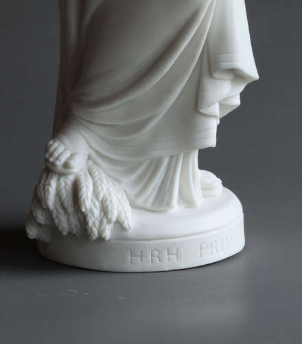 A lovely Minton Parian figure of Princess Louise as Plenty