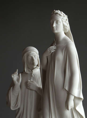 A large Parian group of Dante & Beatrice by Robinson & Leadbeater