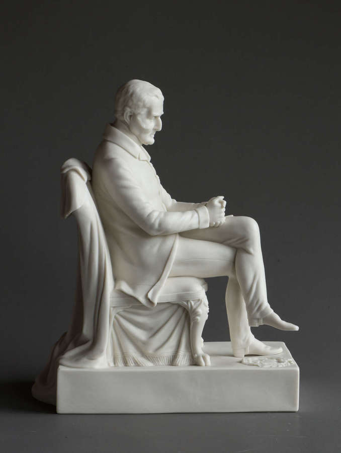 An Alcock Parian figure of the Duke of Wellington