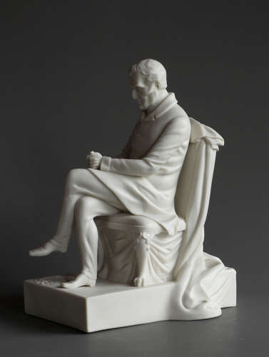 An Alcock Parian figure of the Duke of Wellington