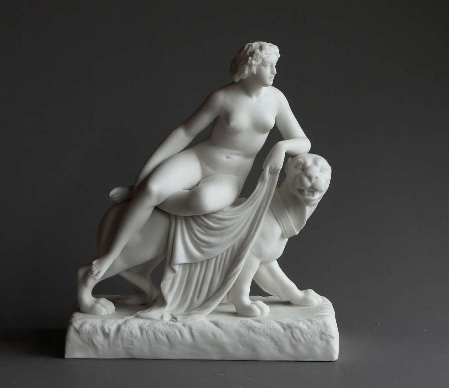 A small Parian figure of Ariadne and the Panther