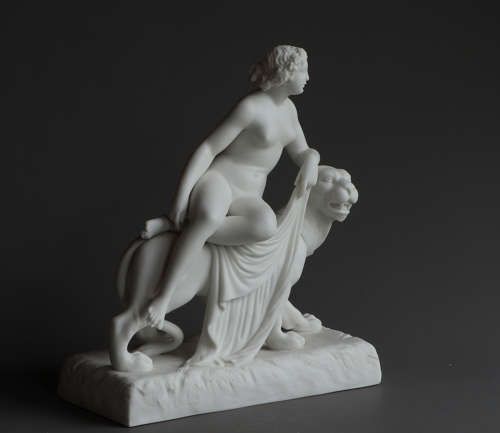 A small Parian figure of Ariadne and the Panther