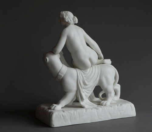 A small Parian figure of Ariadne and the Panther