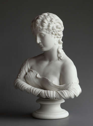 A Parian bust of Clytie, probably by Copeland