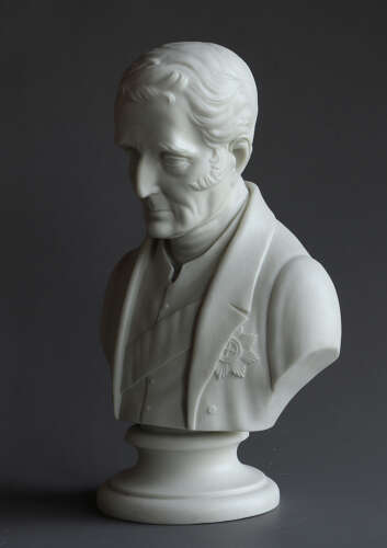 A good Parian bust of the Duke of Wellington