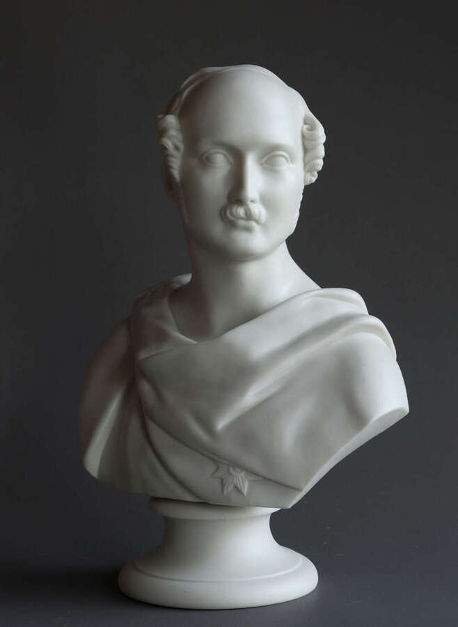 A Worcester Parian bust of Prince Albert