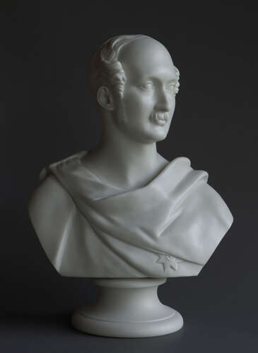 A Worcester Parian bust of Prince Albert