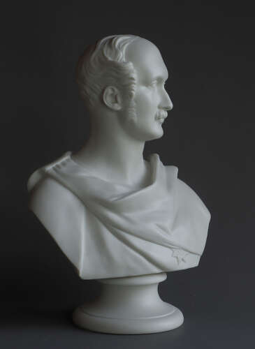 A Worcester Parian bust of Prince Albert