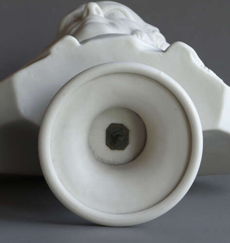 An impressive Adams Parian bust of Lord Derby