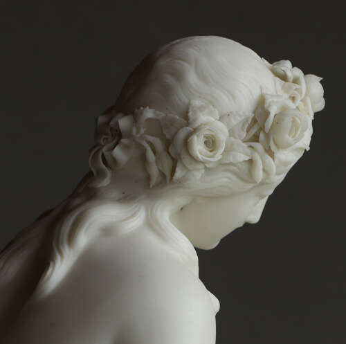 A fine and uncommon Parian figure group of 'The Golden Age'