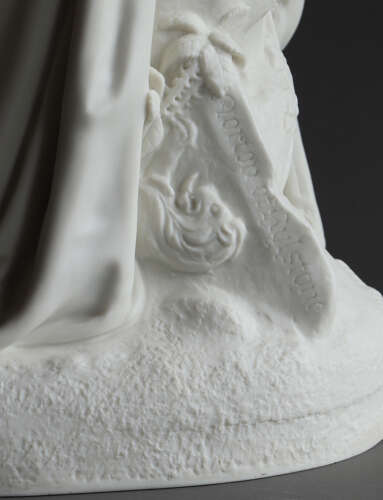 A fine Copeland Parian group of Emily and the White Doe