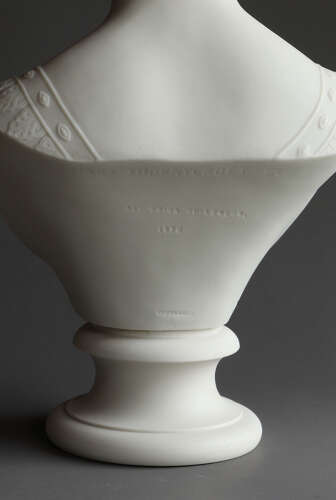 A Copeland Parian bust of Princess Alice by Mary Thornycroft
