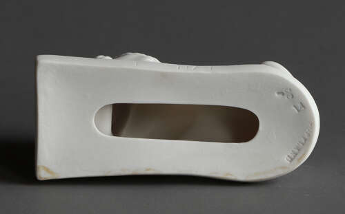 A Copeland Parian Assyrian Lion Paperweight