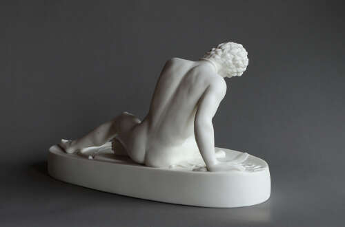 A good Parian figure of the Dying Gaul or Gladiator