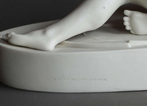 A good Parian figure of the Dying Gaul or Gladiator