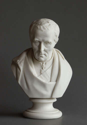 A Parian bust of Wellington by John Rose (Coalport)