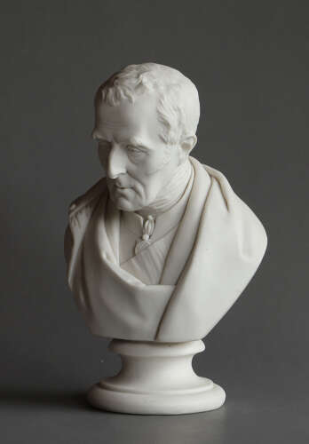 A Parian bust of Wellington by John Rose (Coalport)