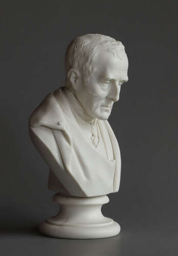 A Parian bust of Wellington by John Rose (Coalport)