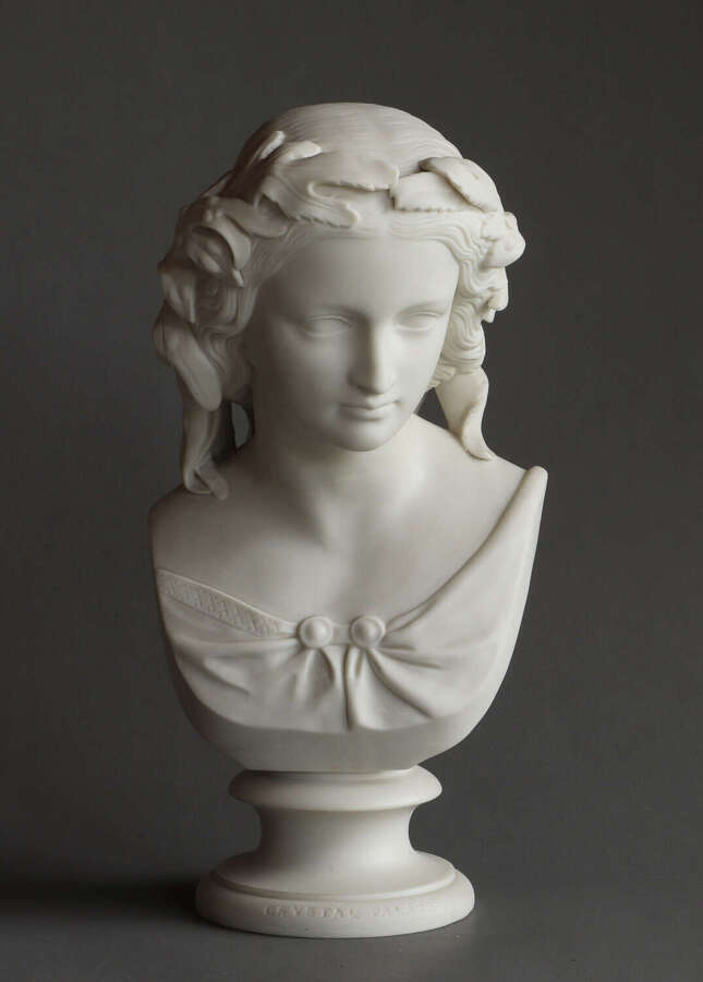 A Copeland Parian bust of Miranda