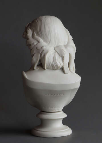 A Copeland Parian bust of Miranda