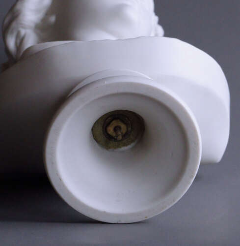 A Copeland Parian bust of 'Music'