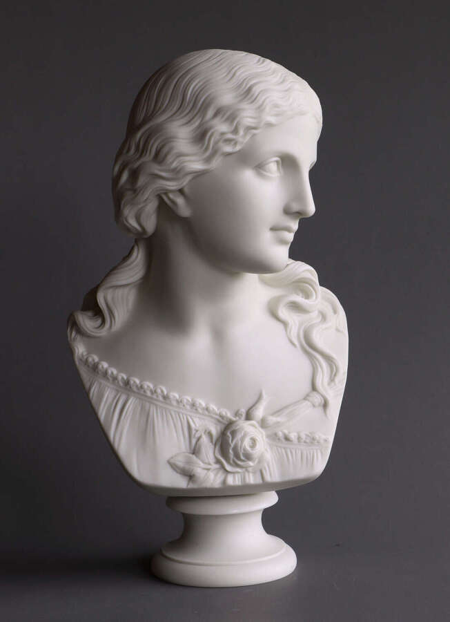 Copeland Parian bust of 'Love' by Monti