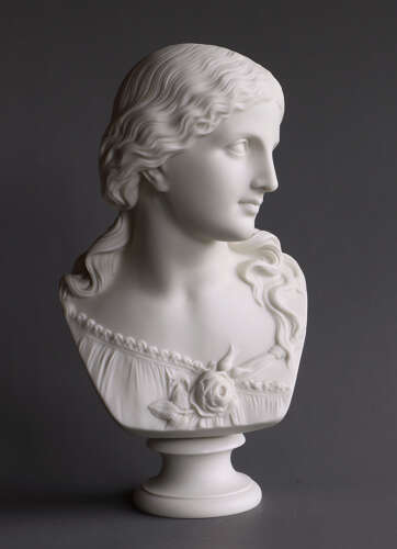 Copeland Parian bust of 'Love' by Monti